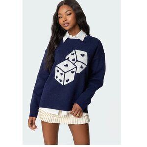 Edikted Roll the Dice Sweater - Size M